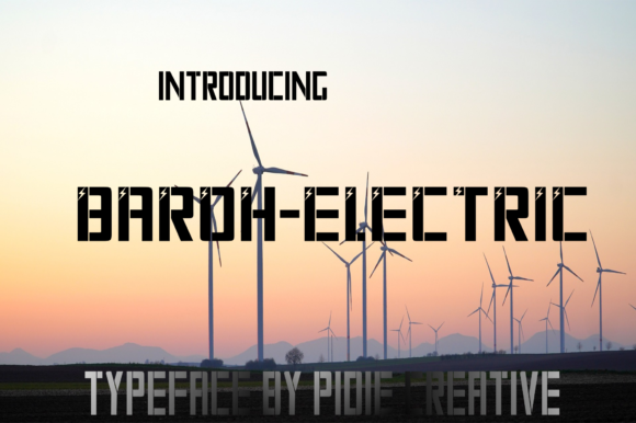 Baroh Electric: A Bold Display Font for Digital Branding