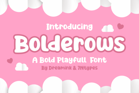 Bolderows: A Bouncy Display Typeface for Editorial Design