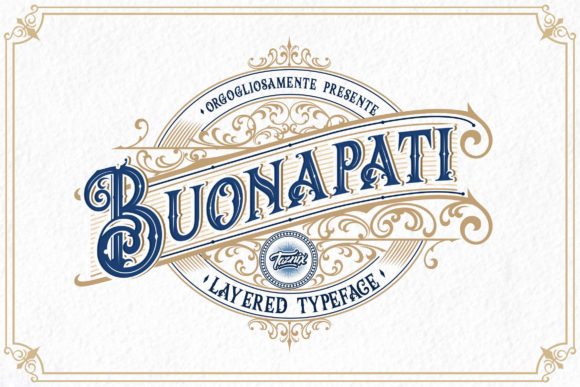 Buonapati: A Vintage Display Font for Distinctive Web Design