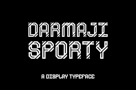 Darmaji Sporty: A Chunky Display Font for Editorial Design