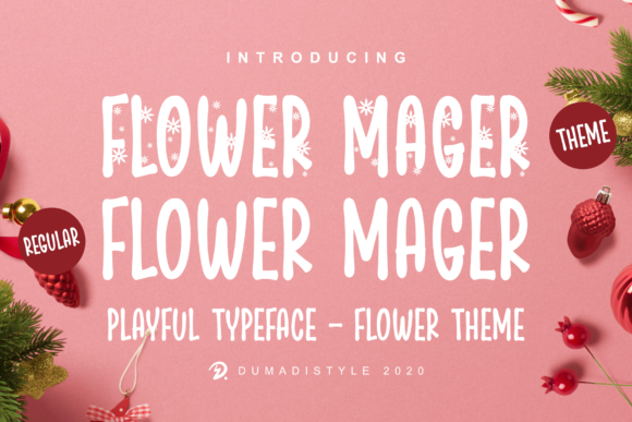 Flower Mager: A Lettered Display Font for Editorial Design