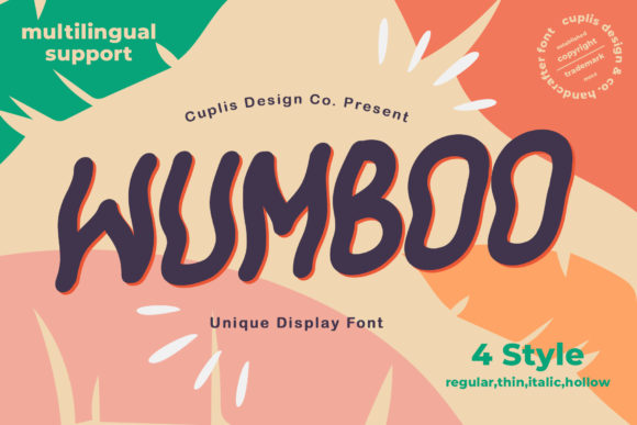Giving Handmade Products a Bouncy Voice with the Wumboo Typeface