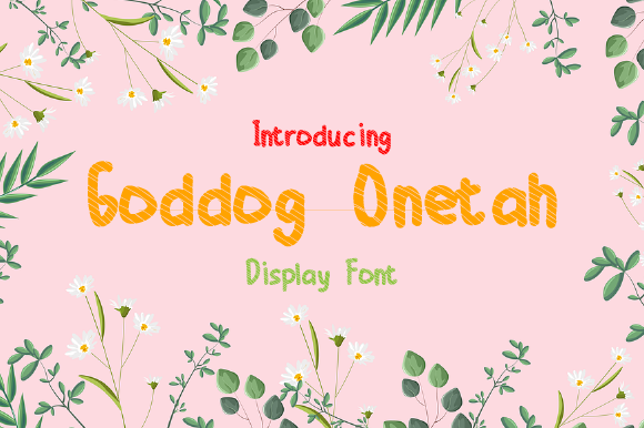 Goddog Onetah: A Chunky Display Font That Commands Attention