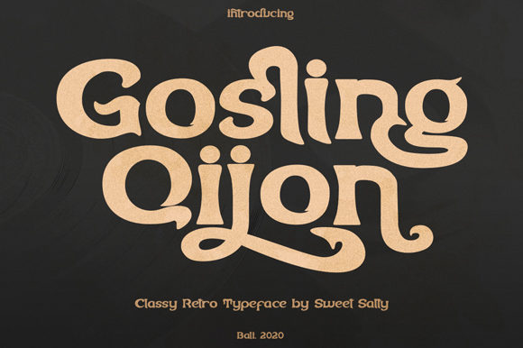 Gosling Qijon: A Chunky Vintage Font for Makers