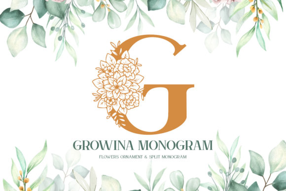 Growina Monogram: A Display Font for Distinctive Branding