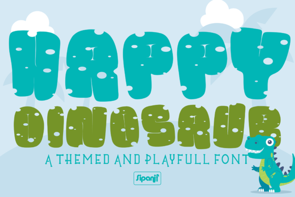Happy Dinosaur: A Display Font That Feels Like a Warm Welcome