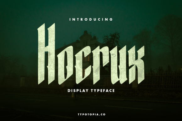 Hocrux: A Bold Display Font Crafters Will Love
