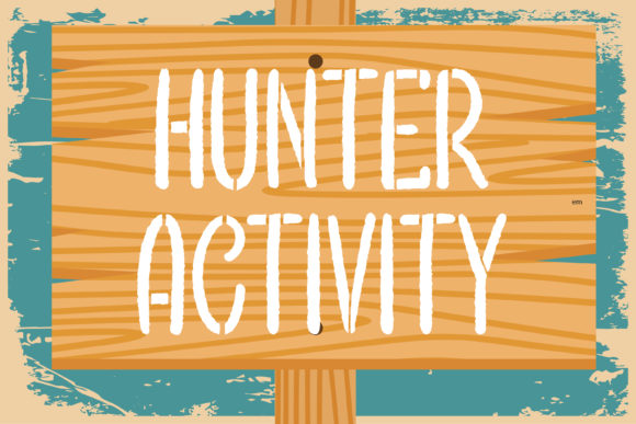 Hunter Activity: A Display Font That Cuts Through the Feed