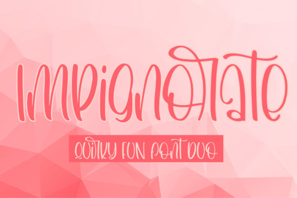 Impignorate: A Joyful Display Font for Brand Identity
