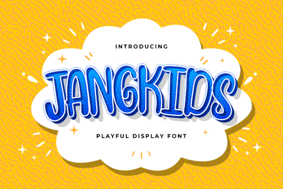 Jangkids: A Cheerful Display Font for Makers and Handmade Shops
