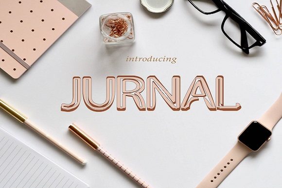 Jurnal: A Display Font That Makes Handmade Details Shine