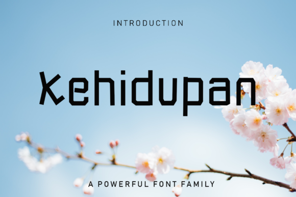 Kehidupan: The Futuristic Display Font for Bold Marketing Visuals