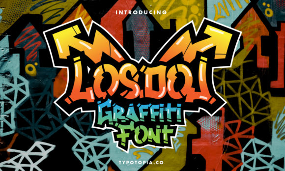 Losdol: A Graffiti Display Font for Bold Marketing Visuals