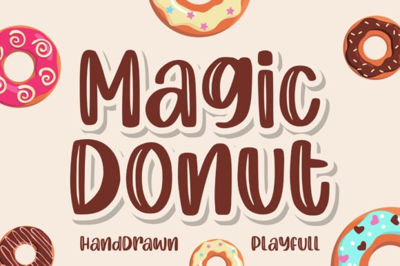 Magic Donut Display Font Adds Playful Energy to Web Designs