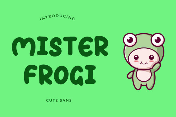 Mister Frogi: A Joyful Display Font for Editorial Design