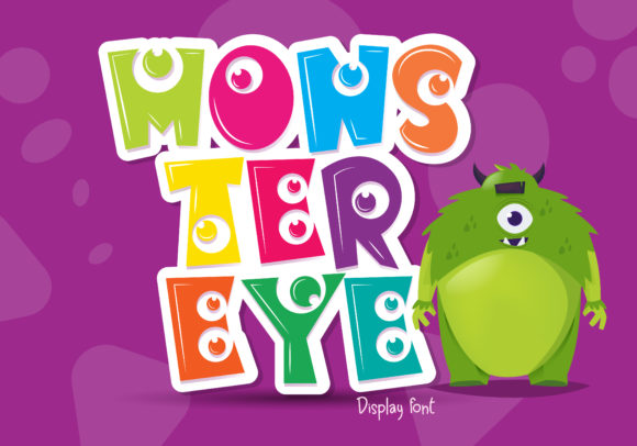 Monster Eye: A Chunky, Friendly Display Font for Crafters