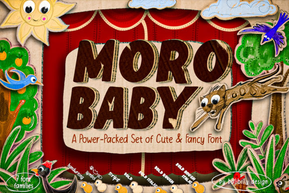 Moro Baby: A Chunky Display Font for Editorial Design