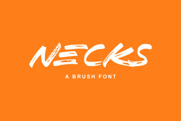 Necks: A Brush-Pen Display Font for Editorial Impact