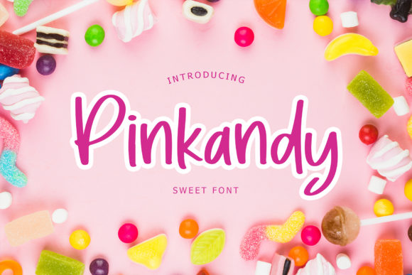 Pinkandy: A Playful Display Font for Crafters & Sellers