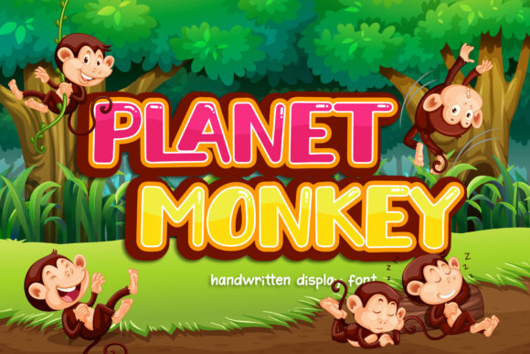 Planet Monkey: A Playful Display Font for Web Design