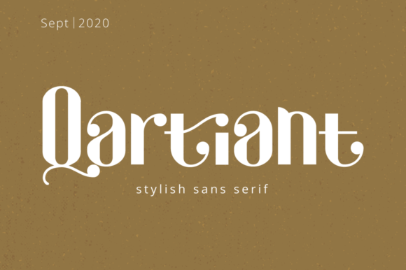 Qartiant: A Display Font That Elevates Handmade Products