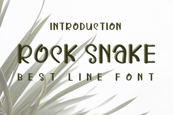 Rock Snake: A Display Font That Makes Your Headlines Pop