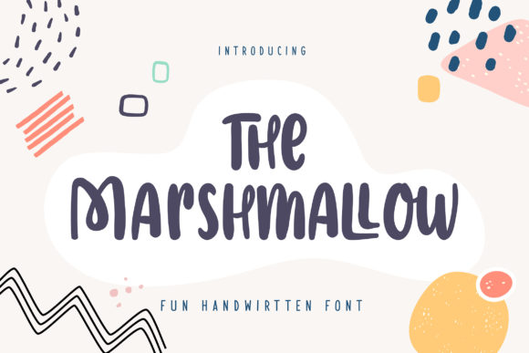 The Marshmallow Display Font for Handmade Joy