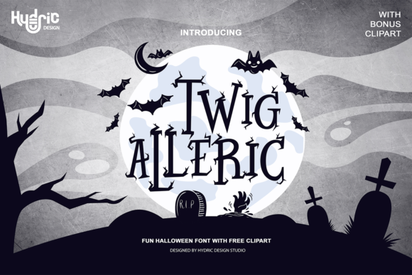Twig Alleric: A Spooky-Perfect Display Font for Handmade Creators