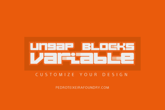 Ungap Blocks Variable: A Modern Display Font That Holds Its Own