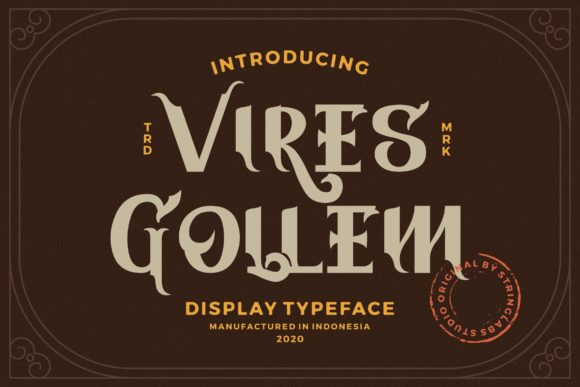 Vires Gollem: A Bold Display Font for Digital Design