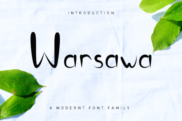 Warsawa Font: A Quirky Display Typeface for Makers
