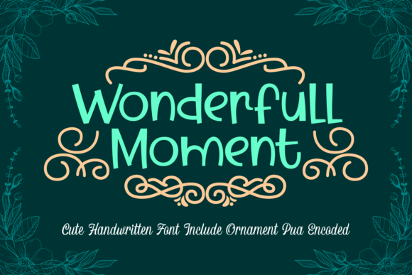 Wonderfull Moment: A Bouncy Display Font for Lively Editorial Design