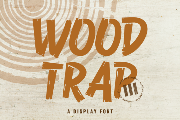 Wood Trap: A Bold Display Font for Handmade Products